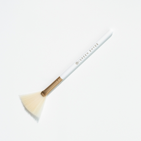Green Envee Fan Brush
